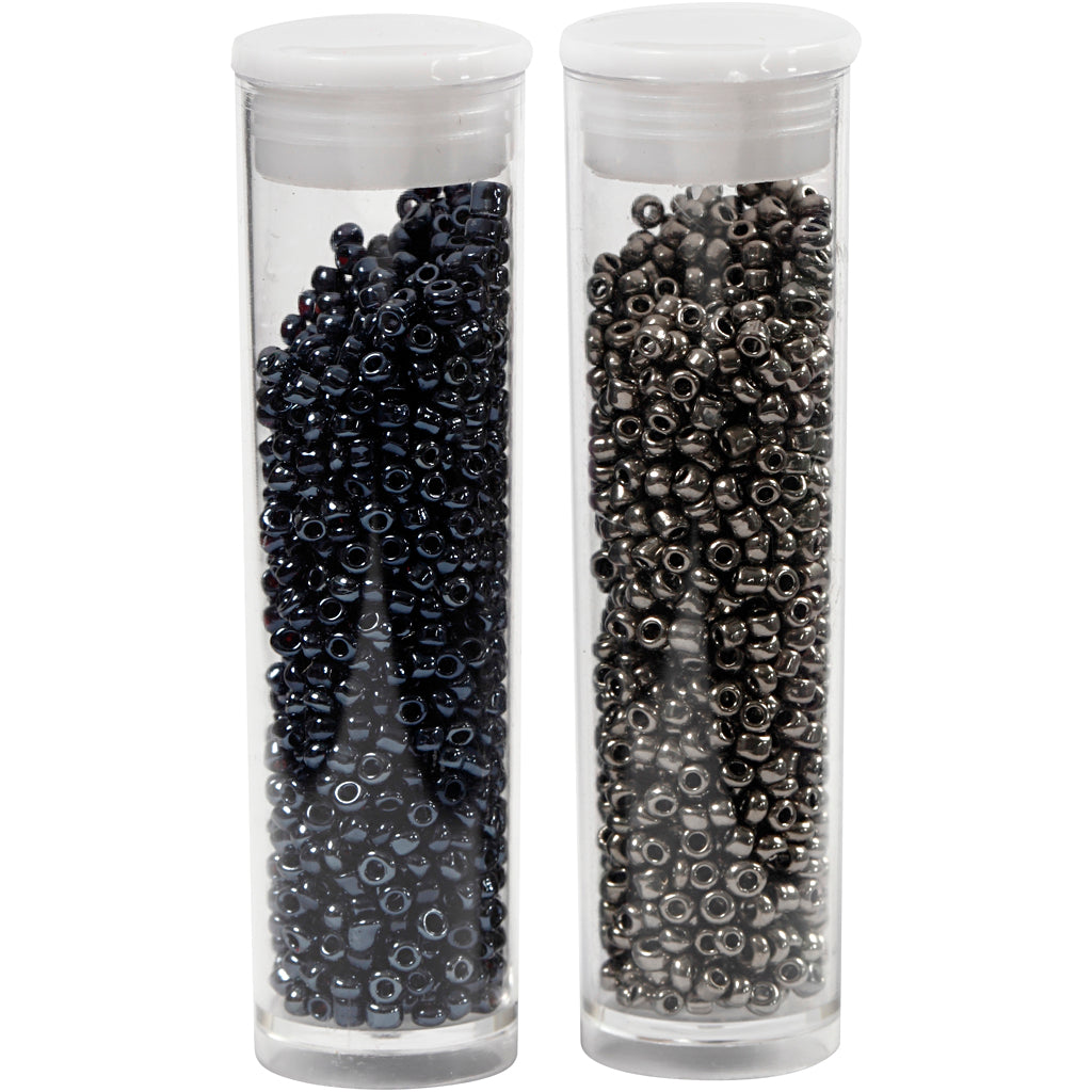 Rocaille Seed Beads, dia. 1,7 mm, size 15/0, hole size 0,5-0,8 mm