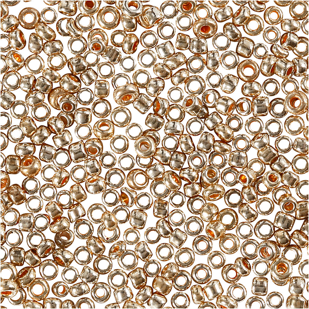 Rocaille Seed Beads, dia. 1,7 mm, size 15/0, hole size 0,5-0,8 mm