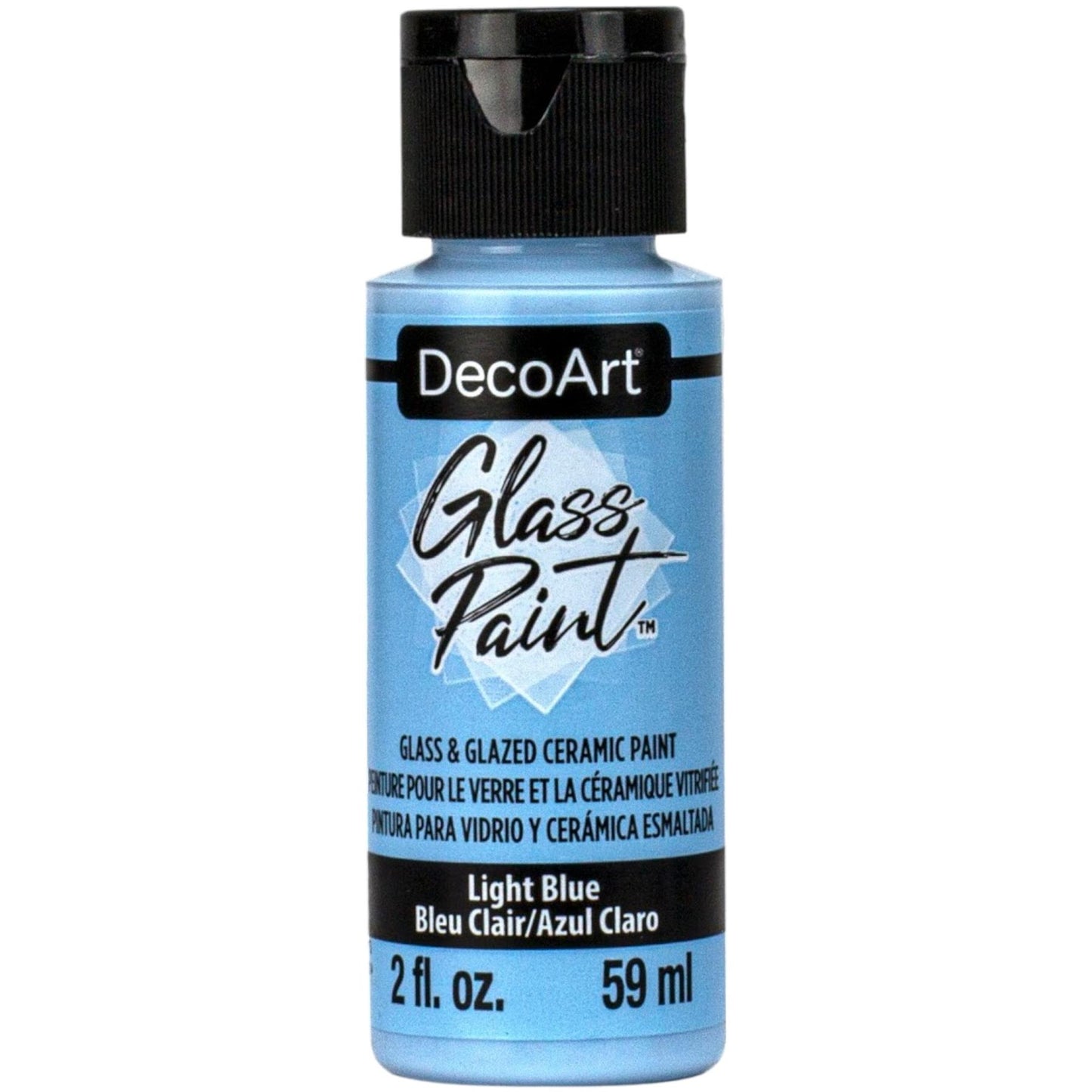 Light Blue Glass Paint - 2Oz.