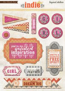Create Layered Sticker Sold in packs of 6