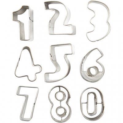 Clay Cutters - Small Numbers 10 assorted shapes - 37002 – Go-Craft