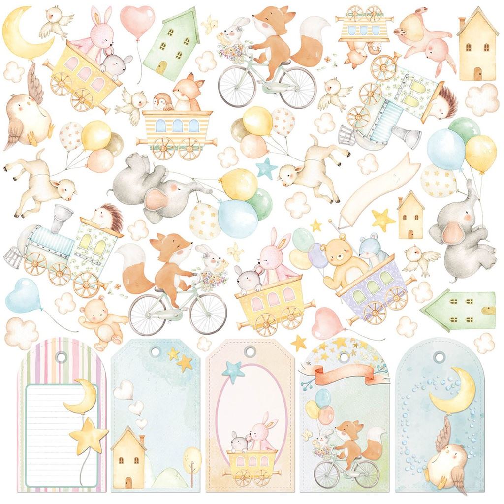 Ciao Bella My Tiny World  12inc x 12inc Patterns Pad