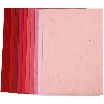 Straw Silk Paper - Red Harmony 30 Sheets