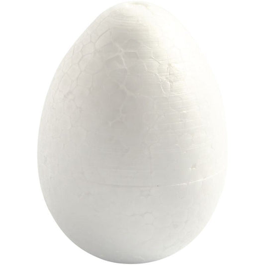 Polystyrene Eggs 10cm 5pcs white