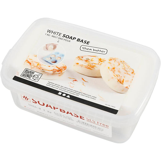 Shea Butter Soap Base, white, 1 kg