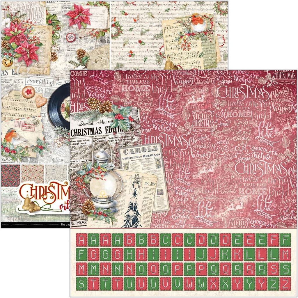 Ciao Bella Christmas Vibes Pad 12x12 8/Pkg