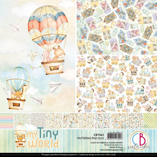 Ciao Bella My Tiny World  12inc x 12inc Patterns Pad