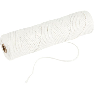 Wick, Suitable for dipped candles (dia. 15–22 mm) and moulded candles (dia. 40–60 mm) , 100 g, 50 m/ 1 roll