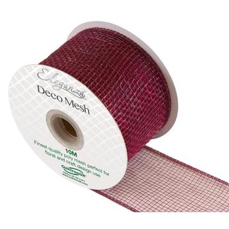 DecoMesh Burgundy No.17 -  63mmx10m