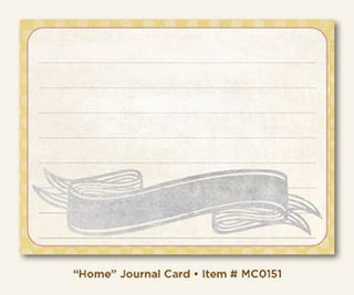 Home Journal Card Sold in singles