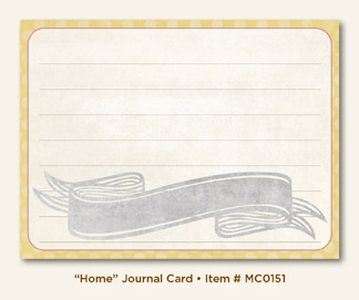 Home Journal Card Sold in singles