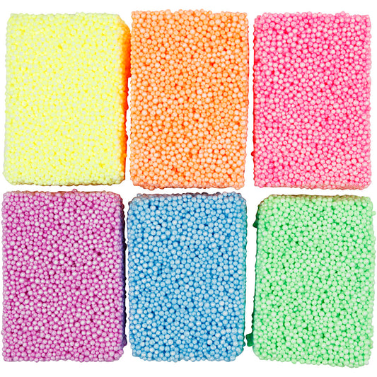 Soft Foam, neon colours, 6x10 g-
