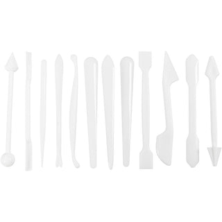 Modelling Sticks, size 12,7-14,3 cm, white, 12 pc/ 1 pack