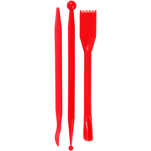 Modelling Sticks, L: 14,5 cm, red, 3 pc-