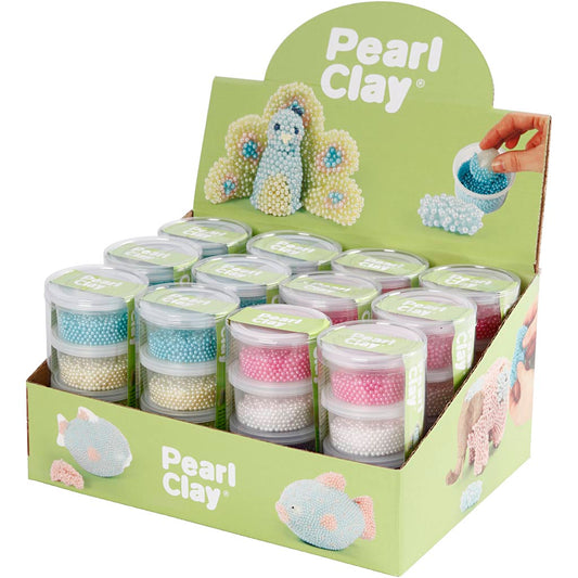 Pearl Clay®, assorted colours, 12 set/ 1 pack