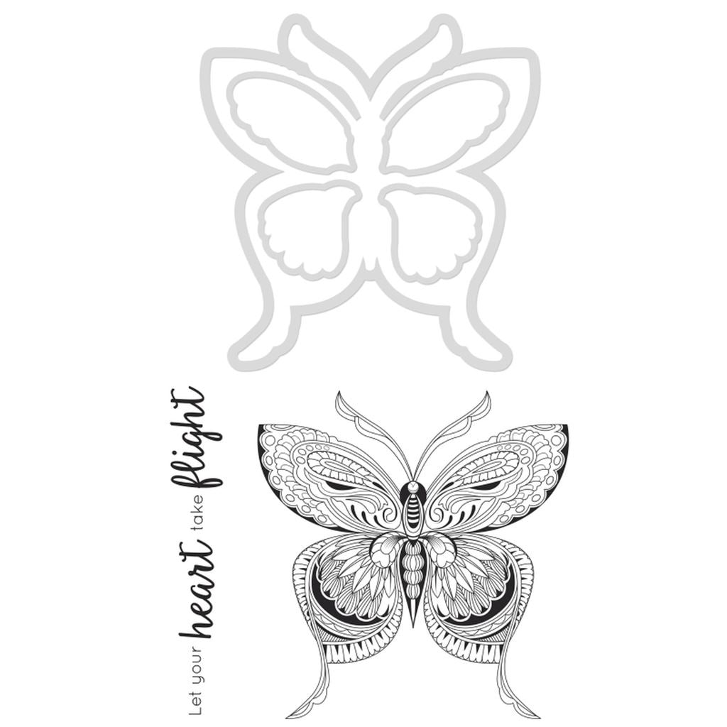 Decorative Die & Stamp Butterfly