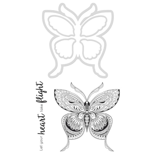 Decorative Die & Stamp Butterfly