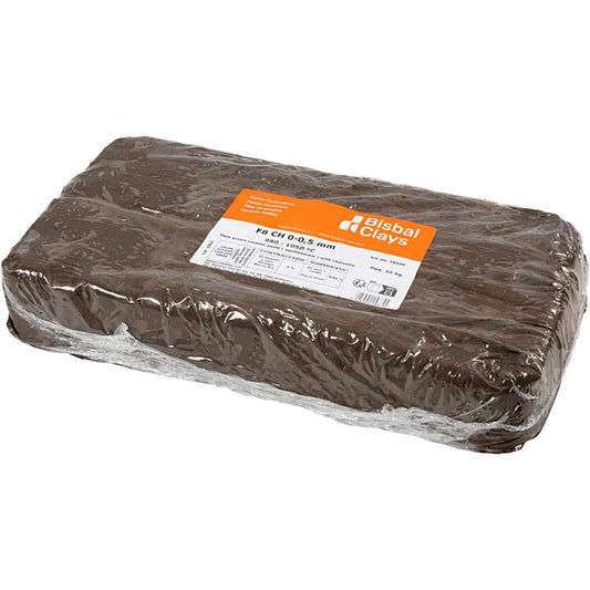 Clay with Chamotte, dark brown, 10 kg/ 1 pack