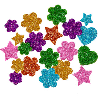 Eva Foam Shapes, dia. 19+29 mm, 100 asstd.-