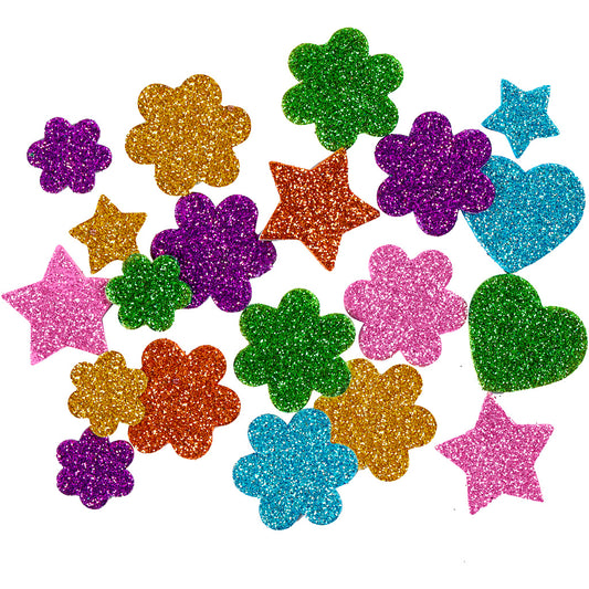 Eva Foam Shapes, dia. 19+29 mm, 100 asstd.-