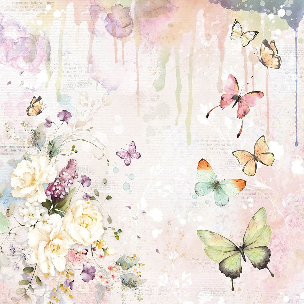 Ciao Bella Blooming 12inc x 12inc Paper Pad