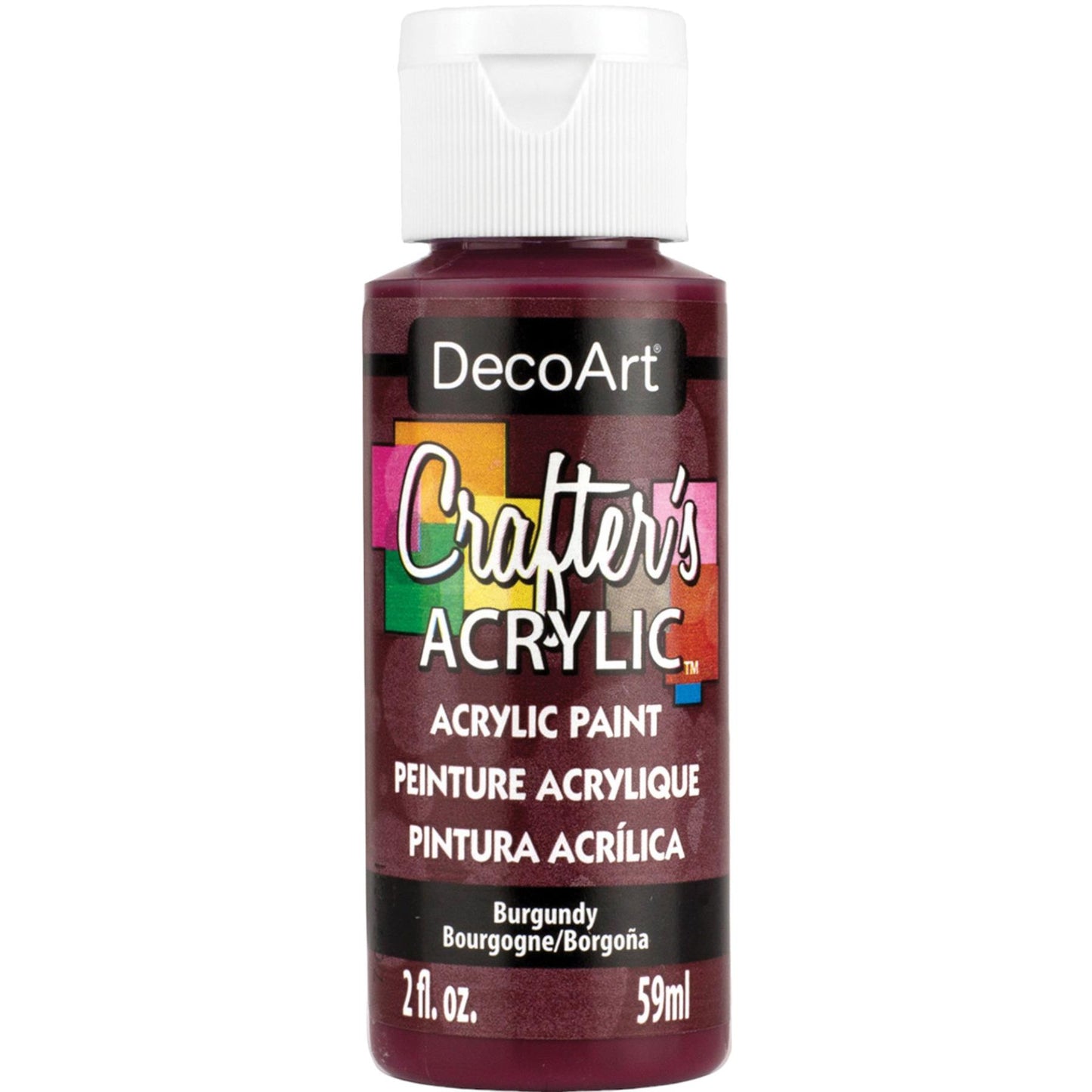 Burgundy Crafters Acrylic 2oz