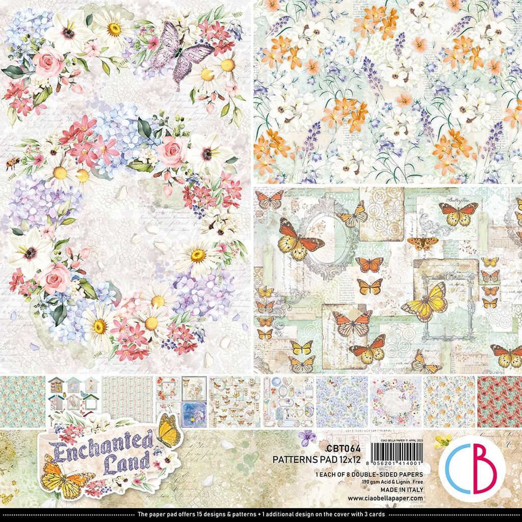 Ciao Bella Enchanted Land 12inc x 12inc Patterns Pad