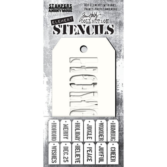 Element Stencils - Christmas 12 pack