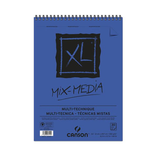 Canson - XL Mixed Media Pad - 300gsm A4 - 30 sheets