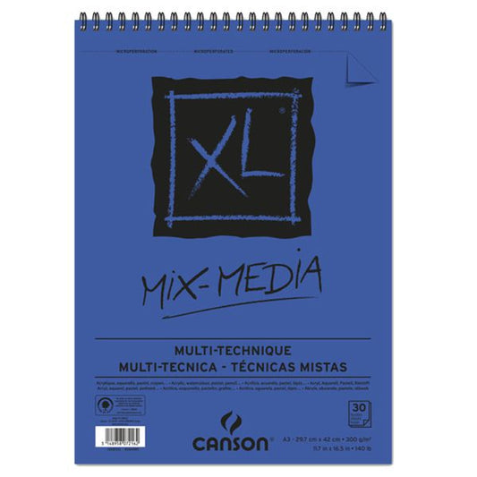 Canson - XL Mixed Media Pad - 300gsm A3 - 30 sheets