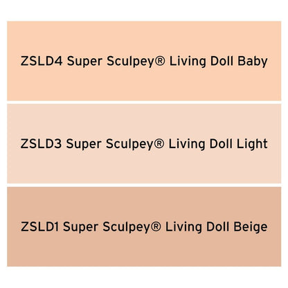 Super Sculpey Living Doll - Light, 1 lb (454 g)