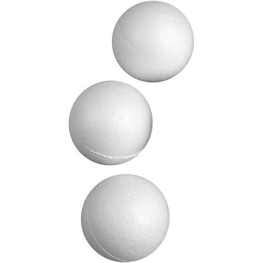 Polystyrene Balls, D: 5 cm, 50 pcs