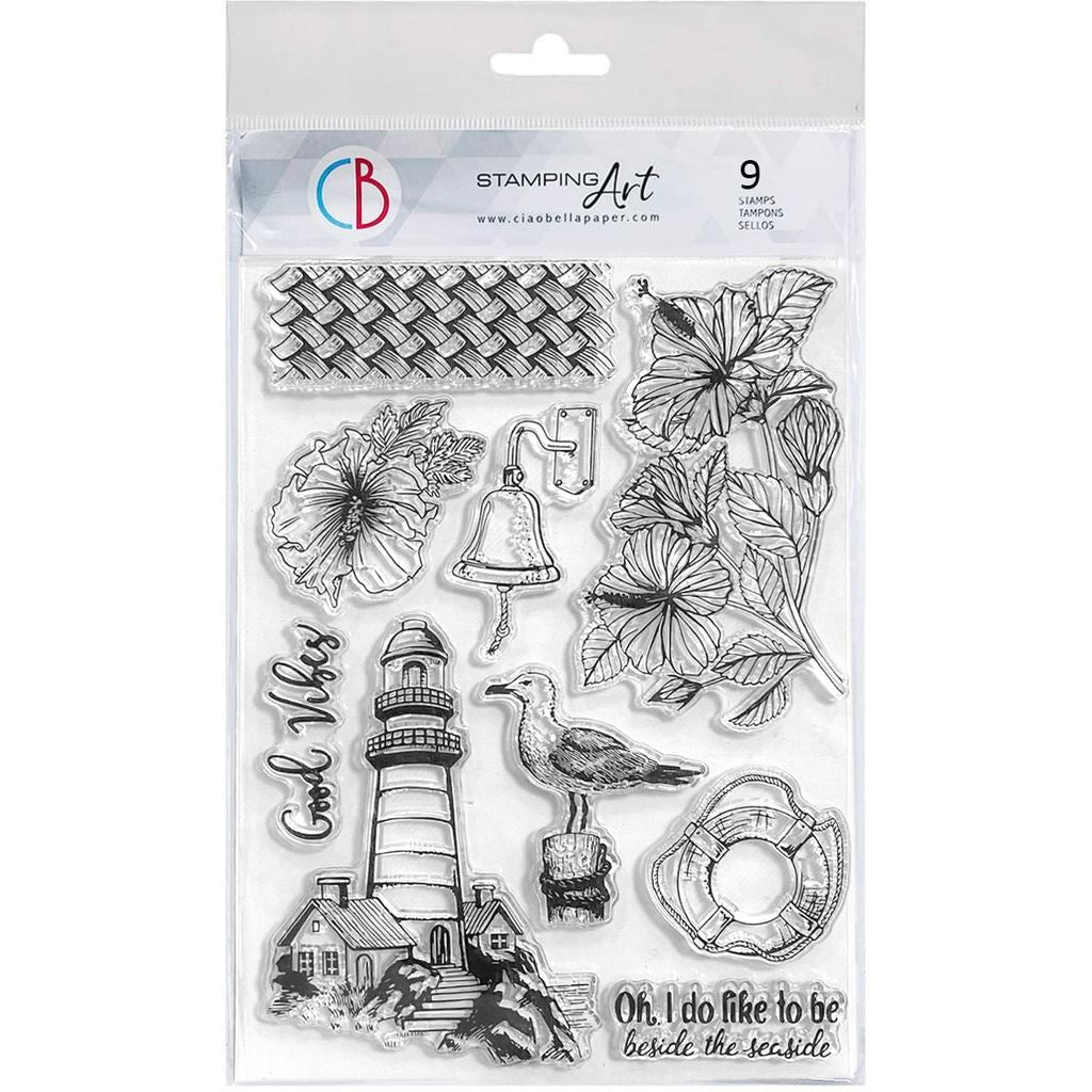 Ciao Bella Ocean Breeze 6in. x 8in. Stamp Set