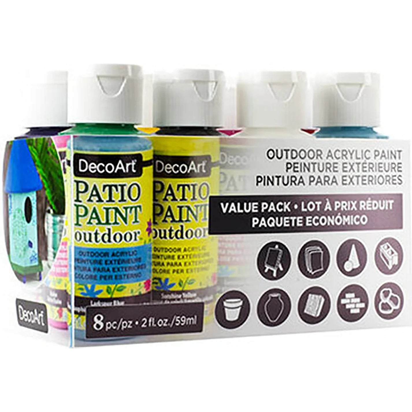 8 Colour Patio Paint Value Pack