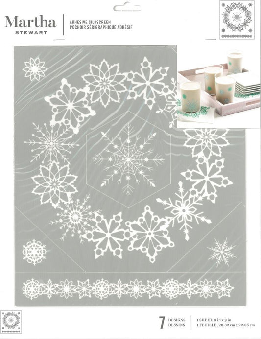 MARTHA STEWART CRAFTS SNOWFLAKES STENCIL