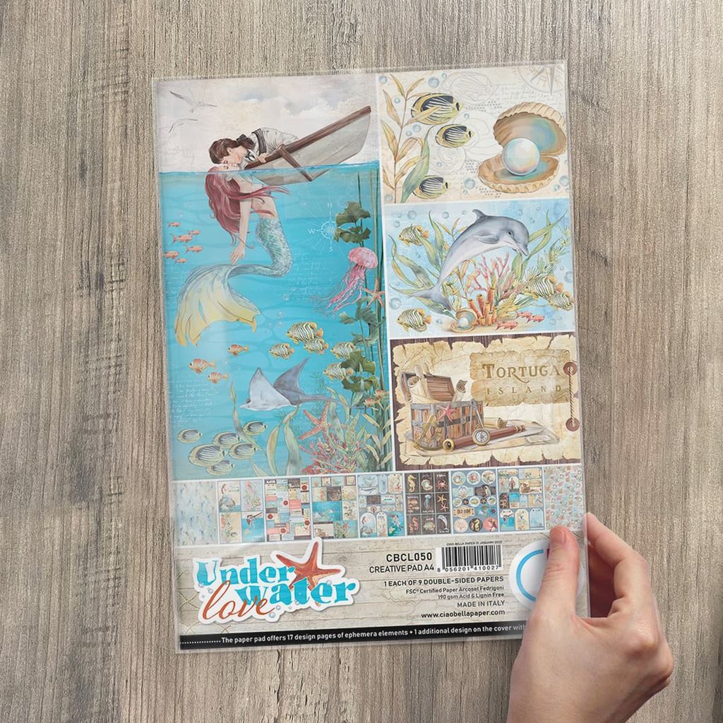 Underwater Love Creative Pad A4 9/Pack