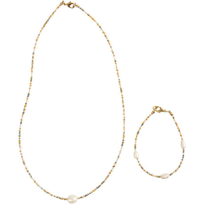 Mini Craft Kit Jewellery, Bracelet and necklace with clasp, 1 pack