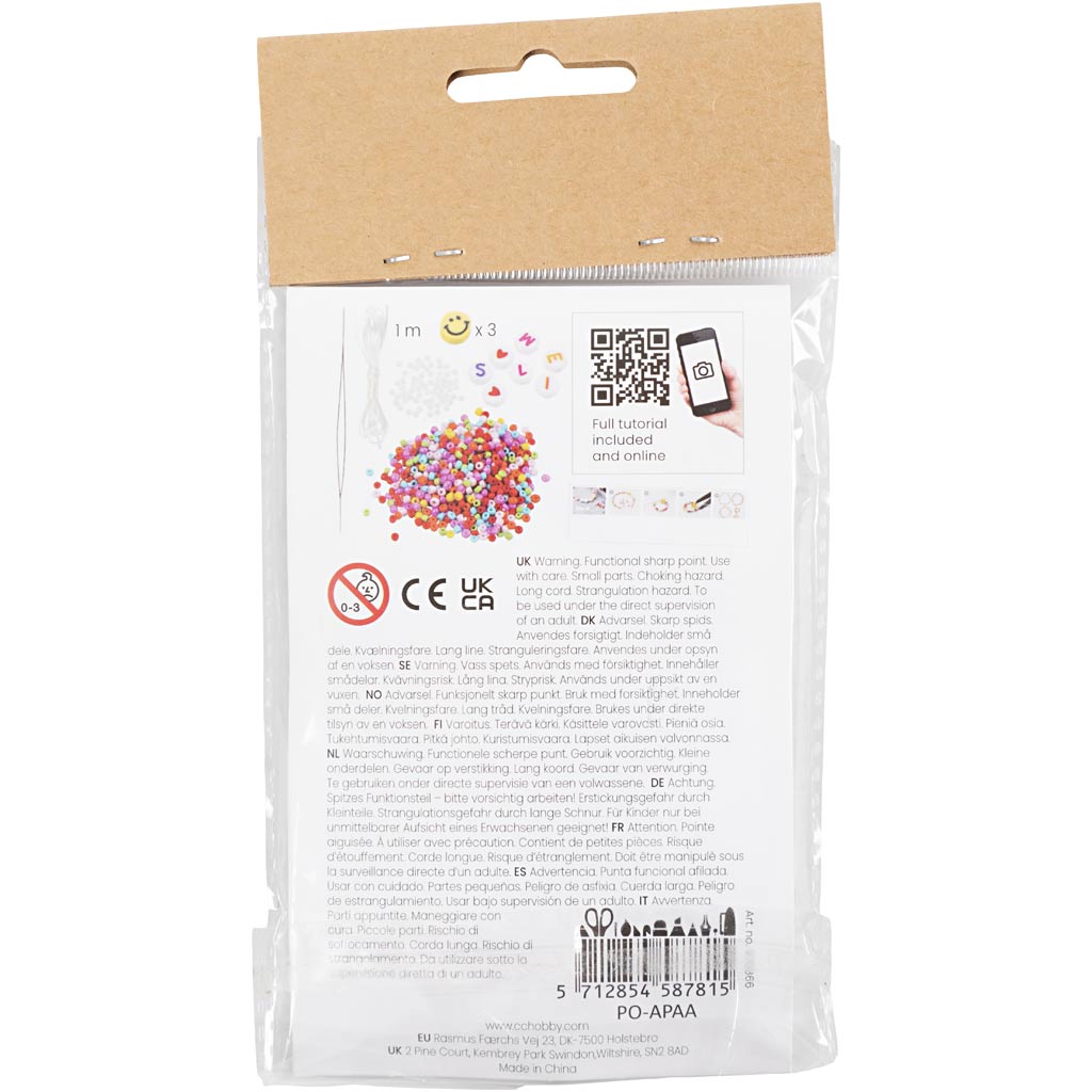 Mini Craft Kit Jewellery, Bracelet and finger ring, 1 pack