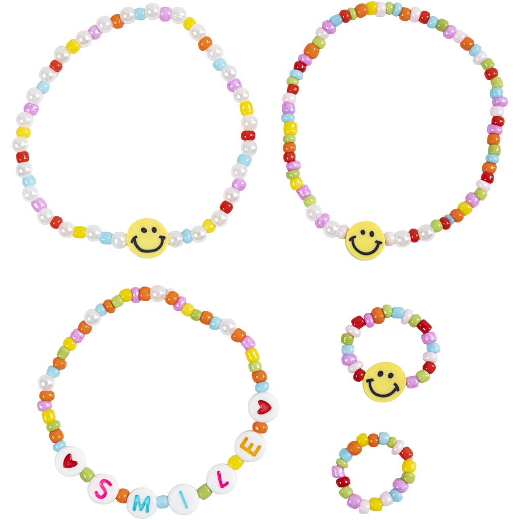 Mini Craft Kit Jewellery, Bracelet and finger ring, 1 pack