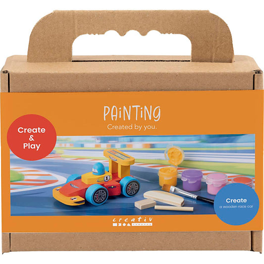 Mini Craft Kit Painting, Racing car, colorful, 1 pack
