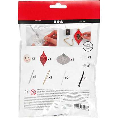 Mini Craft Kit, punched figures for making hanging decorations, 1 set