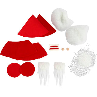 Mini Craft Kit, Christmas gnome, H: 12 cm, red, 1 pack