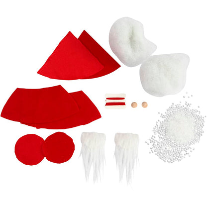 Mini Craft Kit, Christmas gnome, H: 12 cm, red, 1 pack