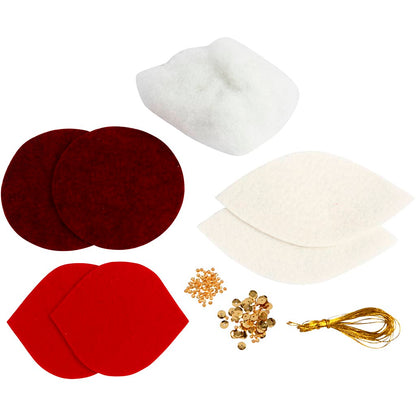 Mini Craft Kit, felt ornaments, H: 9,5+10+15 cm, 1 set