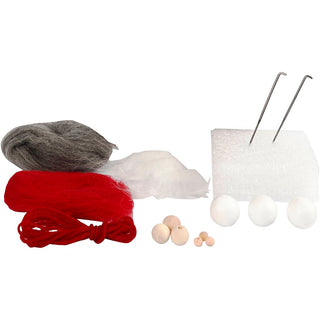 Mini Craft Kit, Nosy elves on a string, H: 6 cm, 1 pack