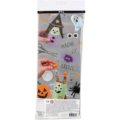 Maxi Craft Kit Decoration, Haunted house, black, light brown, orange, 1 pack