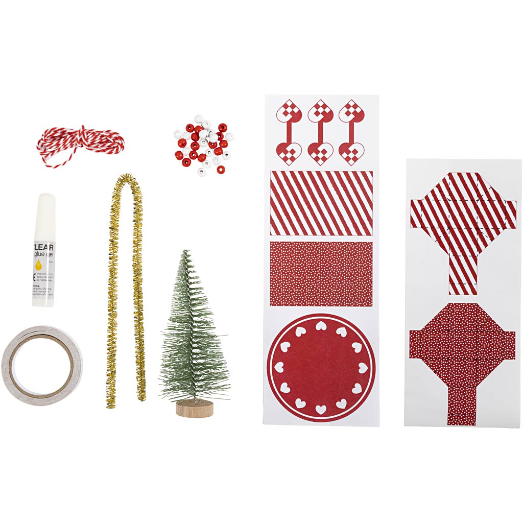 Mini Craft Kit Elf Door, Christmas tree, 1 pack