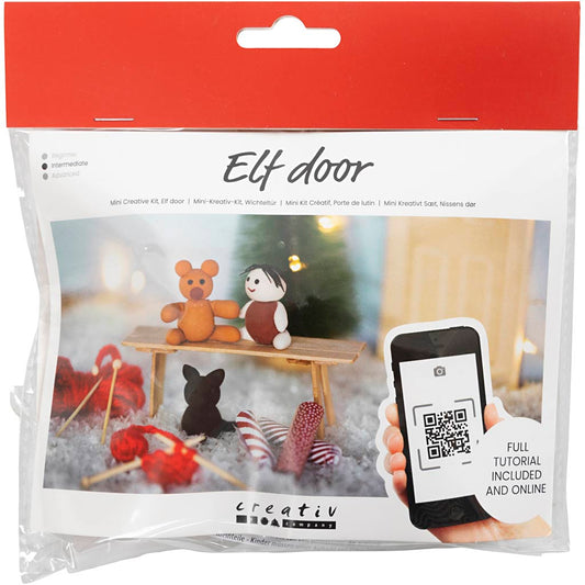 Mini Craft Kit Elf Door, Christmas presents, 1 pack