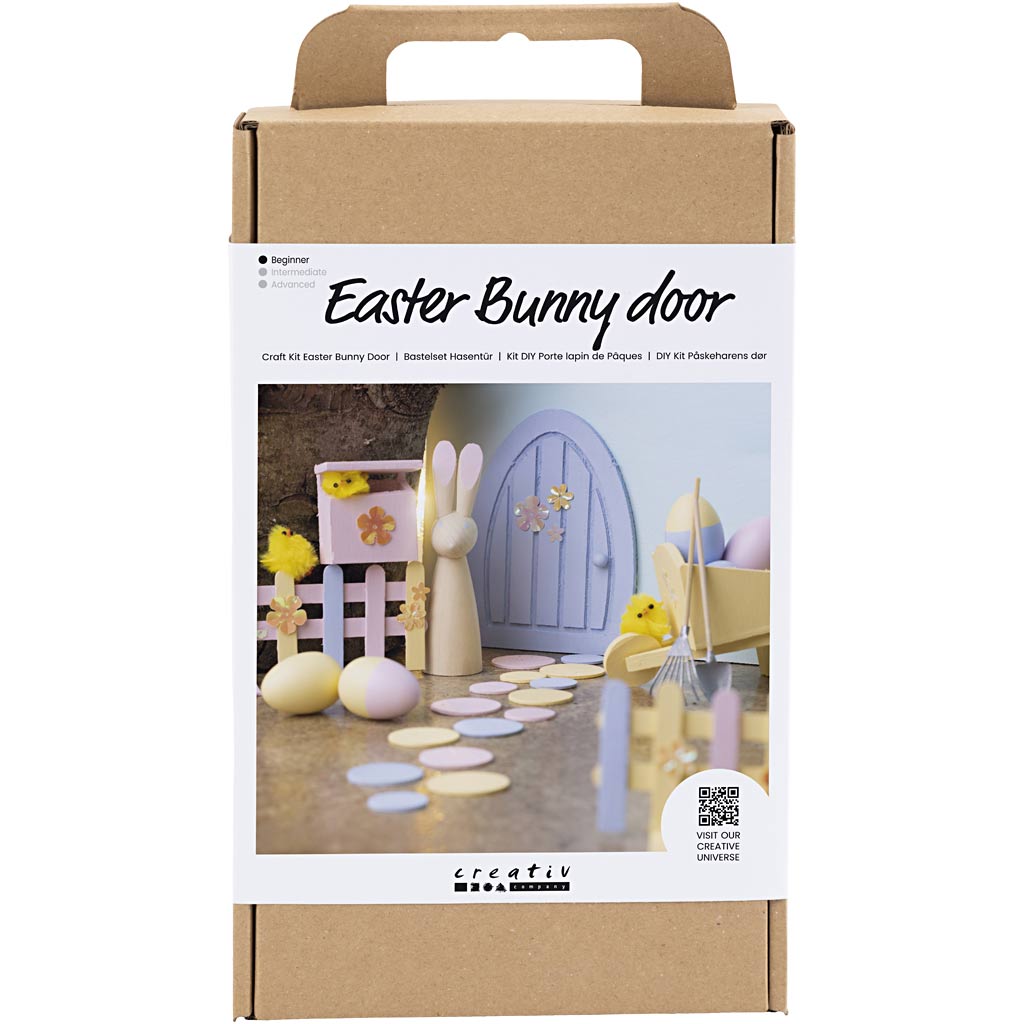 Craft Kit Easter Bunny Door, pastel colours