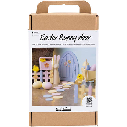 Craft Kit Easter Bunny Door, pastel colours